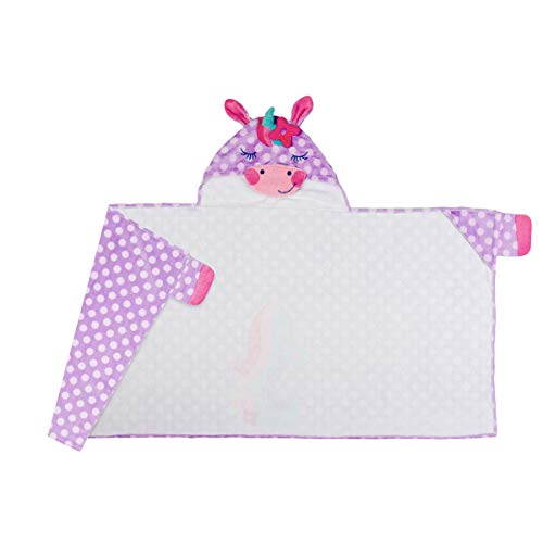 Image of Stephen Joseph, Kids Hooded Beach Towel for Girls & Boys (3-8 Years), Toddler Poncho Bath Towel with Hood, Soft Absorbent Cotton, Large 46 inchx 23.5 inch, Unicorn