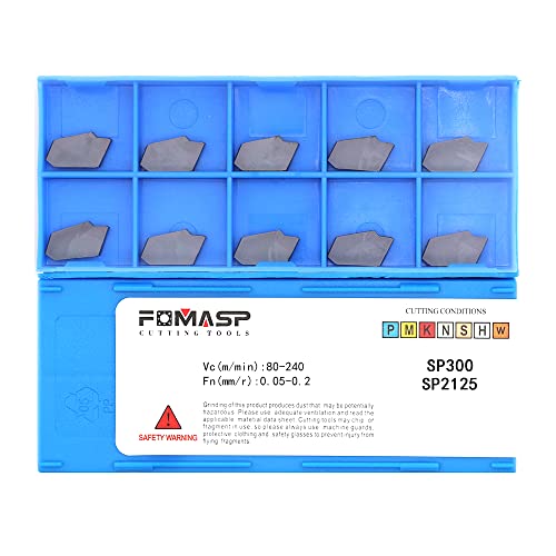 Fomasp Gtn-3 (Sp300) Cnc Grooving Carbide Inserts Steel Fit For Spb326 Lathe Grooving Cutting Tools 10Pcs #TOP9