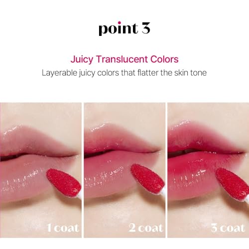 Image of ETUDE Glow Fixing Tint Mini | For Plump & Fuller Lips | Non-Sticky, Moisturising, Vegan, Glossy Tint| Shade-03, Mauvement - 2g (Pack of 2)