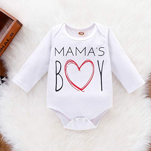 Citgeett 3Pcs Newborn Baby Boy Girl My 1St Valentine'S Day Outfit Clothes Infant Romper + Letter Pants Hat Set thumb #1