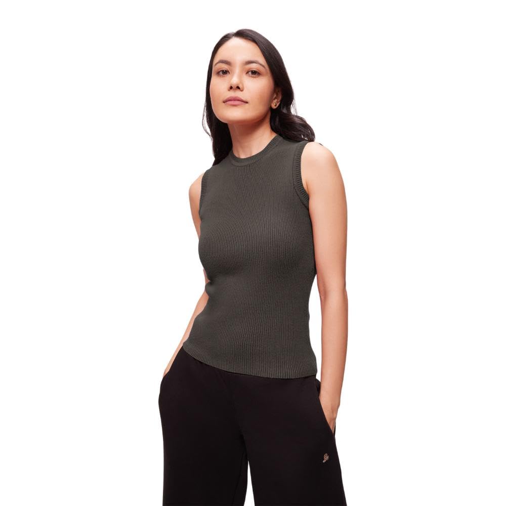 Women's Solid Regular Fit Tank Top-image-12