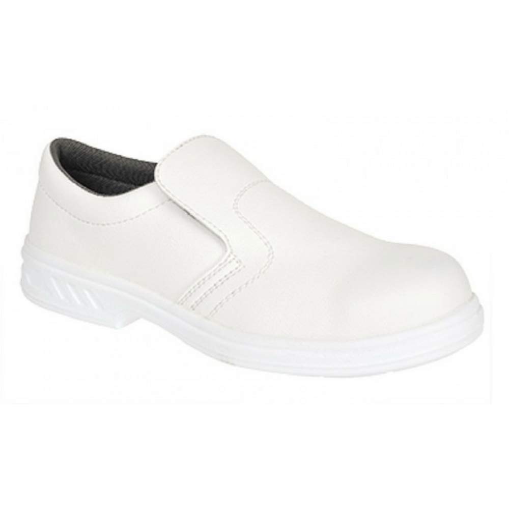 Portwest Mocasín De Seguridad Steelite S2, Tamaño: 36, Color: Negro, FW81BKR36