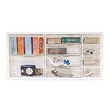 livinbox 10 Drawers Desktop Organizer Hardware and Craft Cabinet, Parts Storage Container A9-5244 - White