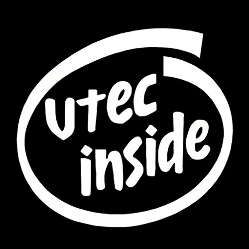 Creative Concept Ideas VTEC Inside Decal Vinyl Sticker|Cars Trucks Vans Walls Laptop| White |5.5 x 5 in|CCI616
