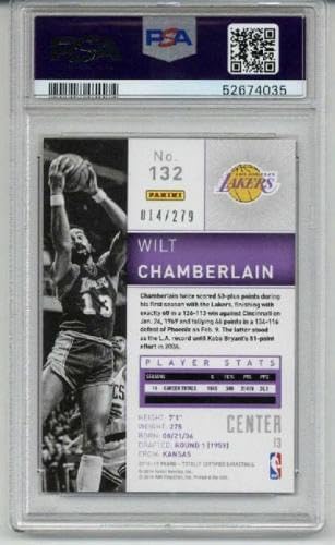 2014 Panini Totally Certified Platinum #132 Wilt Chamberlain Le Psa 10 Rare - Basketball Cards
