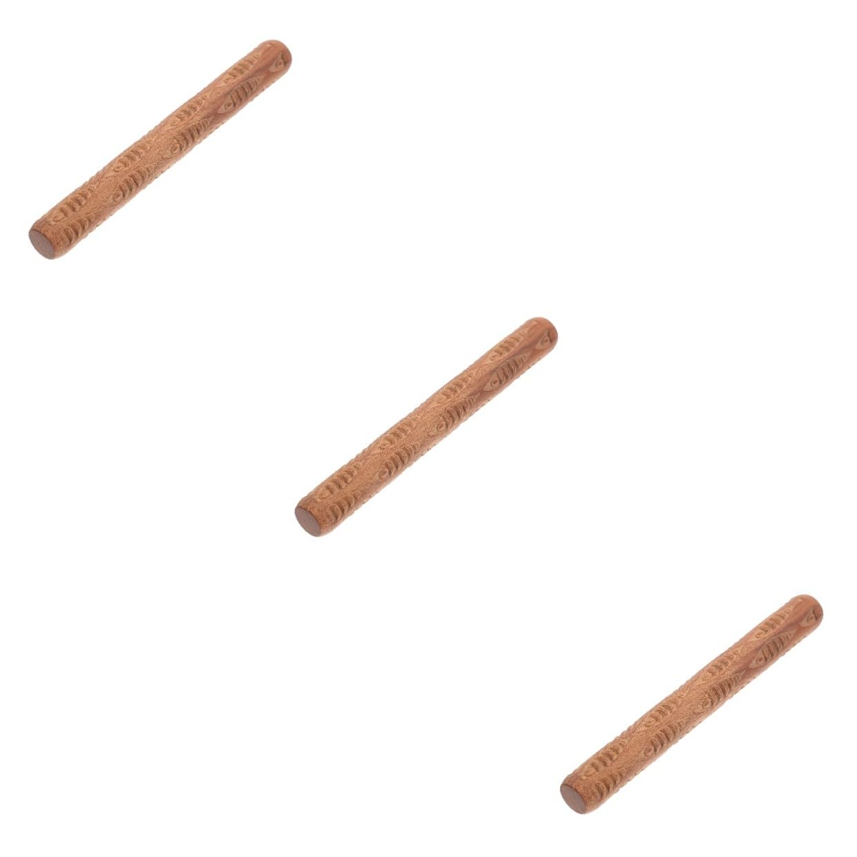 SHINEOFI 3pezzi per Argilla Legno con Texture Unica Strumento Multi-Funzionale per Creazioni Artigianali e Decorazioni su Pasta e Ceramica per Ragazzo Ragazza e Hobby Creativi