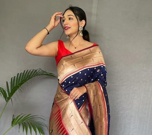 Rang Priya paithani silk saree – image 5