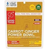 GOOD TO-GO Carrot-Ginger Power Bowl Stove-Free™ Cold Soak (Single Serving) | No Stove Required! Cold Soak Camping & Backpacking Food | Just Add Water Backpacking Meals | Good To-Go Dehydrated Meals...