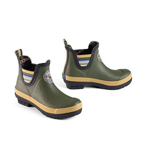 Pendleton Women’s Heritage National Park Chelsea Ankle Length Slip-Resistant Rain Boot, Rocky Mountain Olive, Size 5