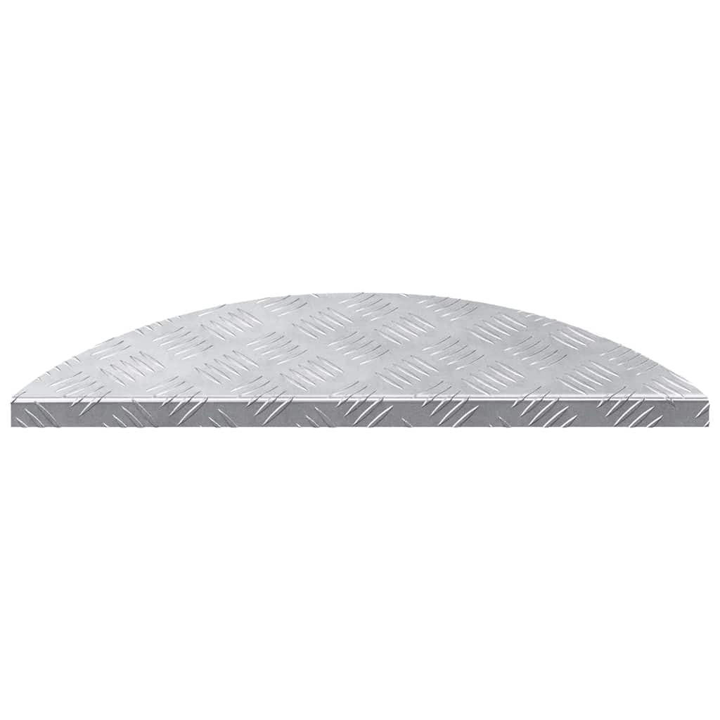 Profil schodowy aluminiowy 15 szt., srebrny 60 x 18 x 2,5 cm
