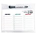 Dry Erase Cleaning Checklist Sticker Decal Planner by Glassboard Studio | Removable & Reusable | Magnetic Fine-Tip Dry Erase Marker Included (6 x 9 inches, Geometric)