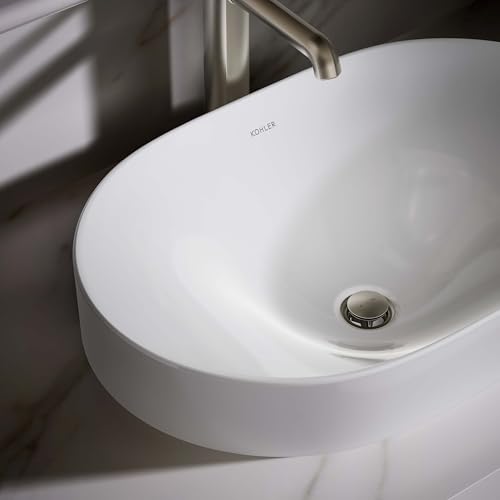 KOHLER 31701-0 Chalice Oval Vessel Bathroom Sink, White by Kohler - Image 7