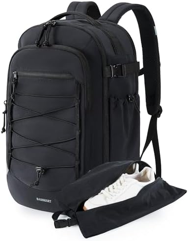 bagsmart Carry-On Travel Backpack, 17.3 Inch Large Travel Bag, La...