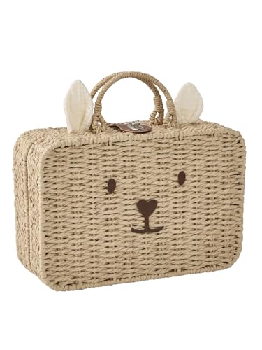 VERTBAUDET Valisette avec visage animal marron TU