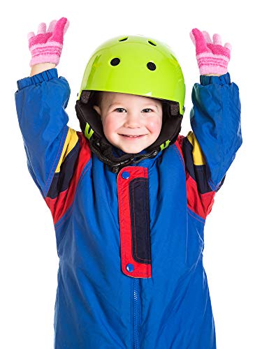 3 Paia Guanti in Maglia Invernali Caldi Guanti Elastici a Dita Intere Ragazzi Bambini (Colore Brillante, 7-11 anni)