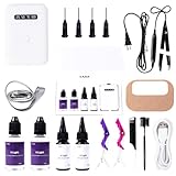 V Light Hair Extensions Kit Mini V Light Hair Extension Set With V Light Lamp*1 V light glue*2 Hair Extensions Remover*2 VLight Remover Machine*1 comb*1 clip*2 for Salon Hairstyles(White machine set)