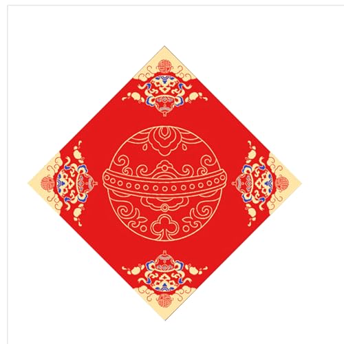 Papier de riz rouge calligraphie chinoise Xuan Sumi carré 34 x 34 cm lot de 20 feuilles