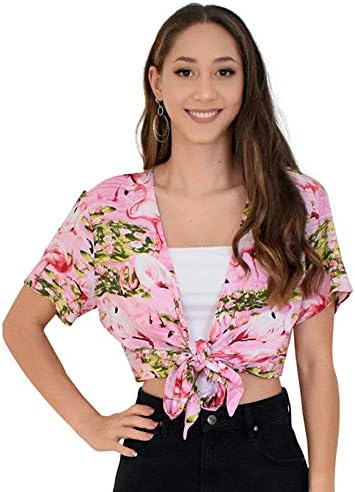 Island Style Clothing Wrap Top Pink 