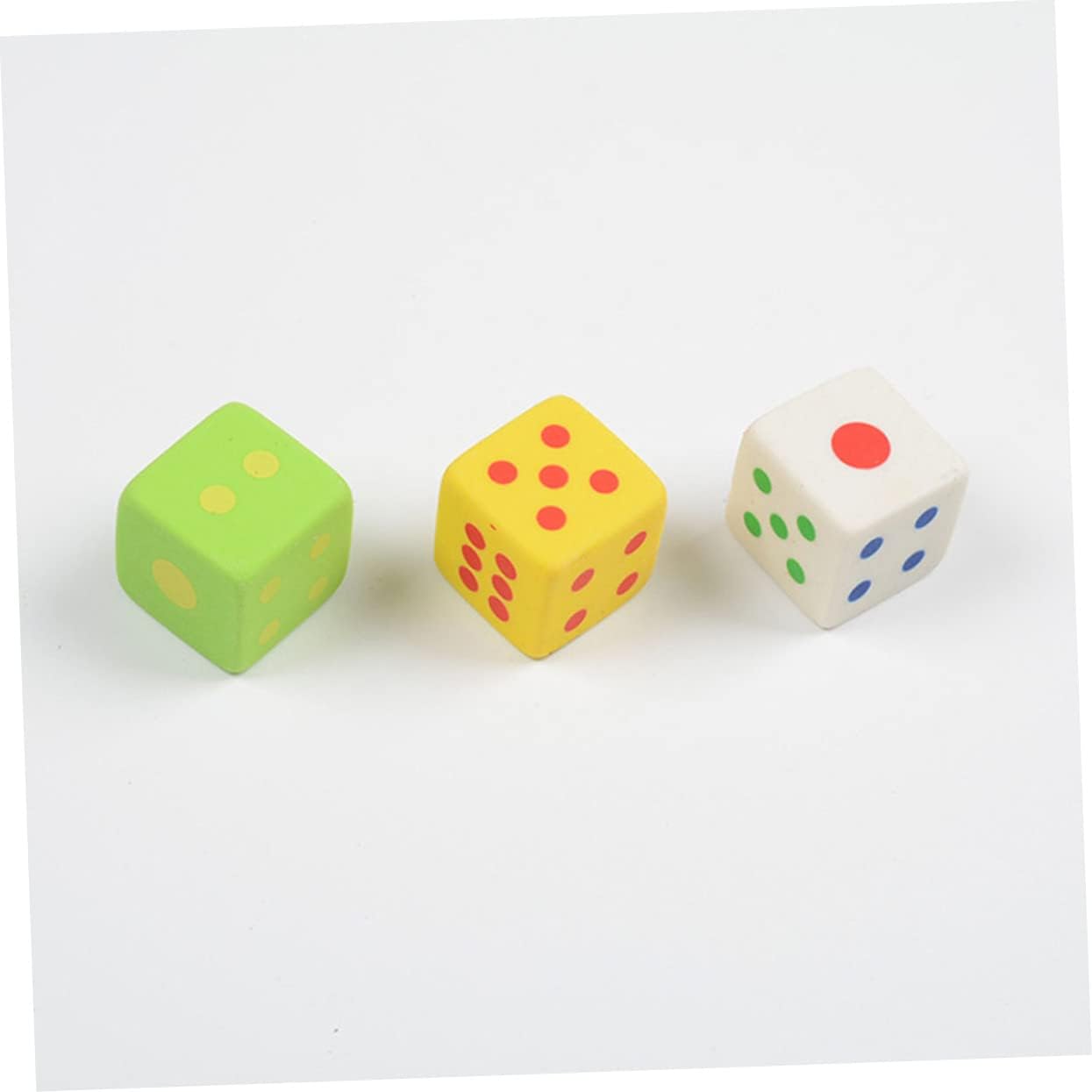 18 Sets Dice Shaped Erasers Random Assorted Cartoon Rugby Design Erasers for Painting Decor School Supplies and Educational Tools Random Color