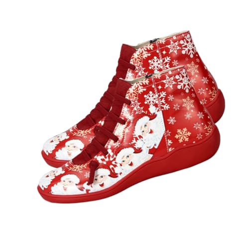 Bottines courtes rouges de Noël pour illuminer vos soirées festives d'hiver