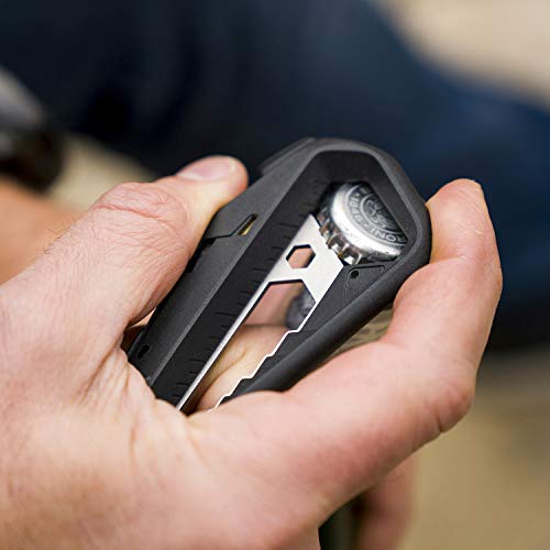 Tactica M100 Multipurpose Pocket Tool, Mini Multitool Screwdriver With Phillips And Flat Hex Bit, Lightweight And Tsa Compliant, All In One Bottle Opener, Universal Wrench, Ruler, Package Cutter #TOP5