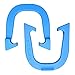E-Z Flip II Professional Pitching Horseshoes- USA Made (Blue- Single Pair (2 Shoes))