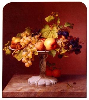 Peinture à l'huile Still Life de fruits Preyer pour sublimer votre salle à manger