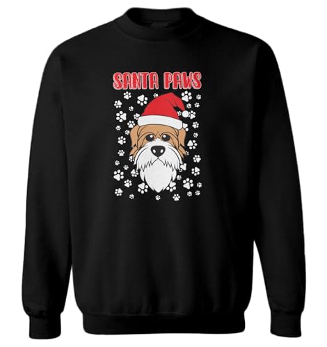 Haase Unlimited Santa Paws - Dog Ugly Christmas Toddler Fleece Crewneck Sweater