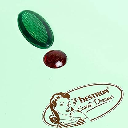 Bestron Brüsseler Waffeleisen im Retro Design, Waffelmaker für 2 belgische Waffeln, mit Antihaftbeschichtung & Backampel, 700 W, Farbe: Mint – Bild 4