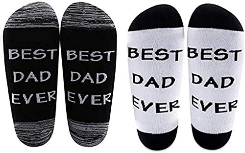 AATOP Chaussettes cadeau pour papa Best Dad Ever Cover