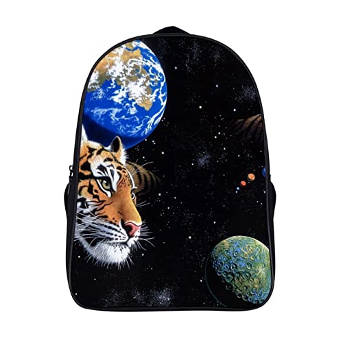 Sac d'école unisexe pour soulager le dos des adolescents avec grand volume Tigre 3D