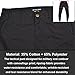 MEGE KNIGHT Men's Outdoor Hiking Pants, Tactical Pants Lightweight Casual Work Ripstop Cargo Pants for Men with Pockets Black