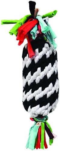 Fancy Feline Super Rope Gummer with Squeaker Dog Toy44; 11 in.