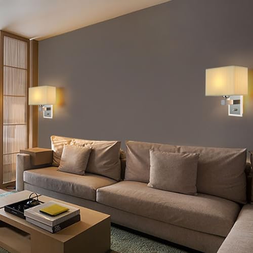 Aplique de pared LED retro industrial con interruptor y luz blanca para interior 7