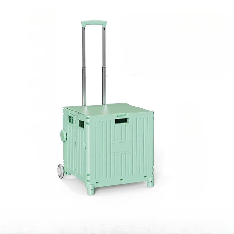Chariot pliable avec roues et échelles pour le camping en plein air et les supermarchés, transport et rangement faciles