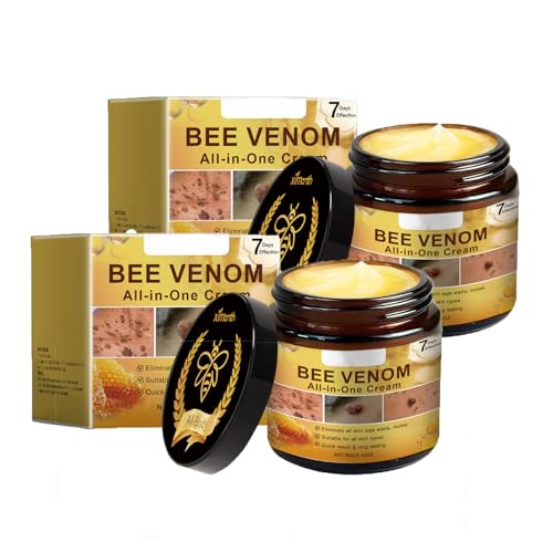 LAPUOTSP Bee Venom Comprehensive Cream, Skin Cleansing, Smooth Skin, Moisturizing Mild, Suitable for All Skin Type (2PCS)
