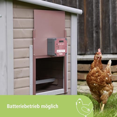 Autom. Hühnertür Easy Protect Steuerung mit Tür, Rosé Edition