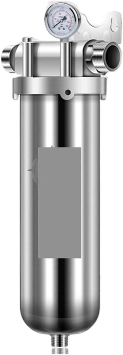 sistema de filtro de agua ro Prefiltro de acero inoxidable for sedimentos de tubería principal doméstica de flujo completo, sistema de filtro de agua purificador de agua del grifo de agua de pozo ( Co