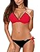 Tuopuda Maillots De Bain Femmes Sexy Bikini Beachwear Triangle Bikini Imprimé Natation Costumes Deux Pièce Rembourré Soutien-Gorge Beachwear(Couleur C, Taille XL)