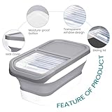 KIMIGO Hundefutter Aufbewahrung,Dog Food Containe,Pet Food Container 8kg,Faltbarer Hundefutter Box mit Deckel Löffel Messbecher,Luftdichte Behälter zur Aufbewahrung von Lebensmitteln