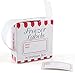 White and Red 1 x 2 Inch Freezer Labels, Set of 100