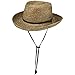 Produktbild Stetson Vantago Western Strohhut mit Kinnband Westernhut Sonnenhut Cowboyhut Strandhut Gartenhut Herren - Lederband Frühling-Sommer - M (56-57 cm) Natur