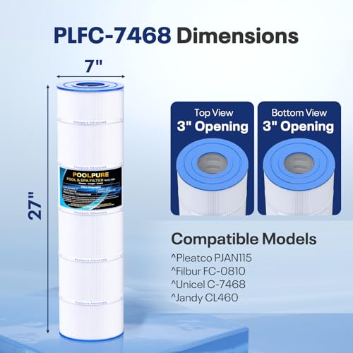 Filtres Jandy CL 460 POOLPURE lot de 4 cartouches pour clarifier l'eau de piscine