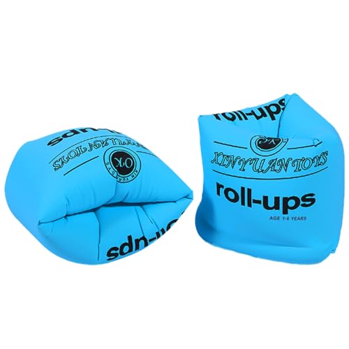 Manguitos Niños 1-14 años,Manguitos con 2 Cámaras de Aire Independientes, Ideal para Fiestas en la Piscina,Peso Recomendado 10-40 Kg,Juguetes acuáticos para niños(Azul)