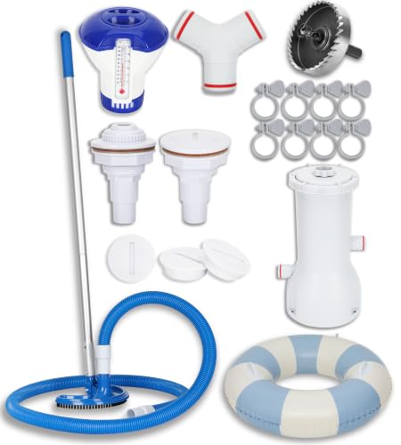 Upgraded Stock Tank Pool DIY Starter Kit, Complete DIY Pool Accessories