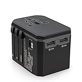 [Sicherheit] Unser Raum-Adapter ein Stecker Schließsystem, LED-Betriebsanzeige Schutz, Überstrom (Überlast) und integrierte Hochtemperatur, Kurzschluss und Überspannungsschutzfunktionen.