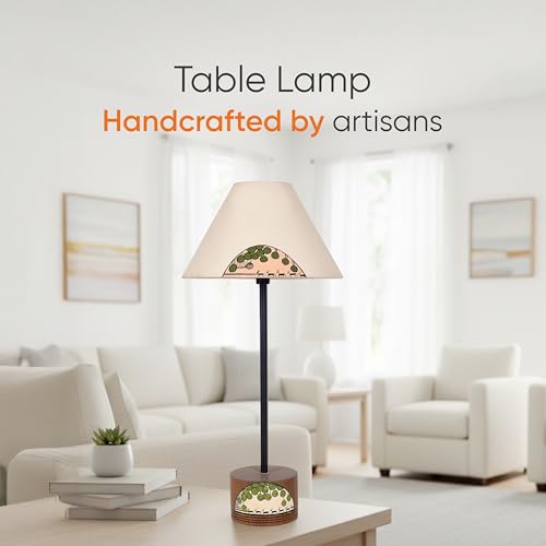 Image of AAKRITI ART CREATIONS Bazaar Soul Handcrafted Modern Lamp for Living Room Decoration | Lamp for Living Room Decoration | Aesthetic Home Decor | Indian Handicraft | Handcrafted Home Decor Gift