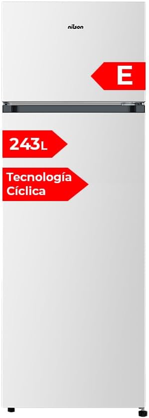 Frigorífico combi 243L puerta reversible