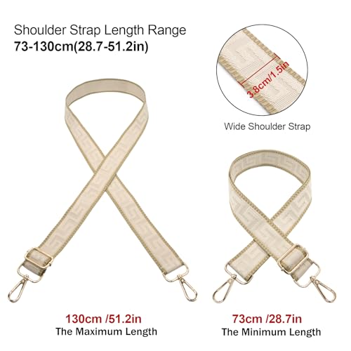 Image of Long Keeper Purse Strap Wide 3.8cm Shoulder Strap Crossbody Bag Strap Replacement Adjustable Guitar Straps for Women Handbags