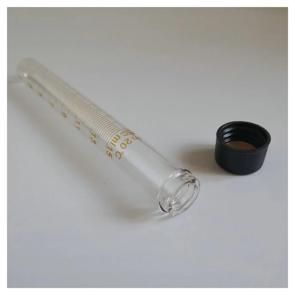 Cristalería de Laboratorio Tamaño disponible Tubo de centrífuga graduado de vidrio con fondo en forma de V: 5 ml, 10 ml, 15 ml, 20 ml, 25 ml, 50 ml Equipado con tapa de rosca(100ml)